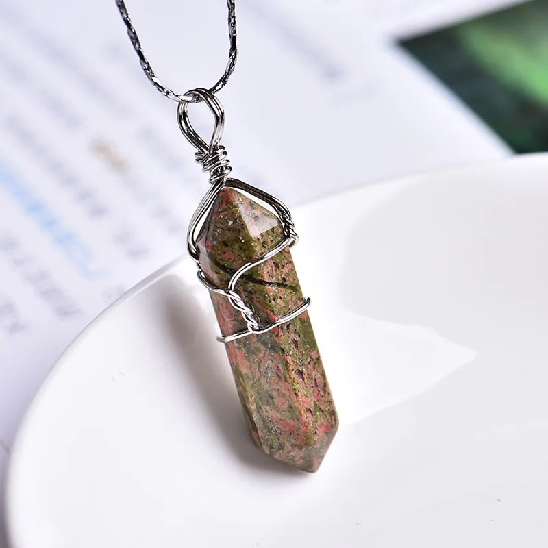 Natural Crystal Point Pendant