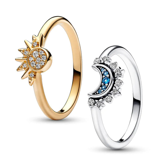 Sun and Moon Stackable Rings