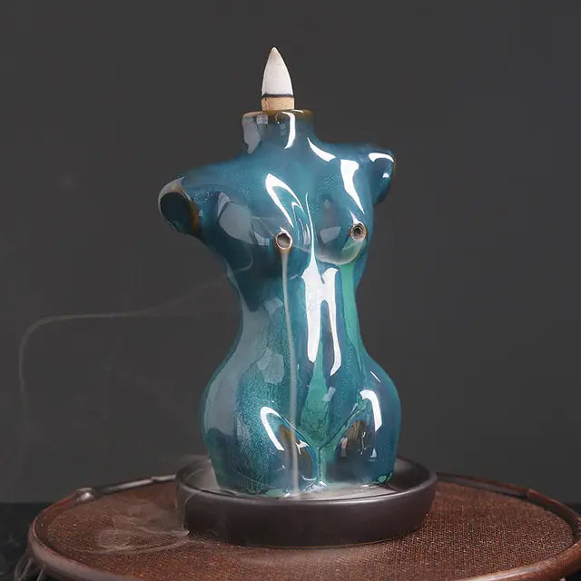 Ceramic Waterfall Incense Burner