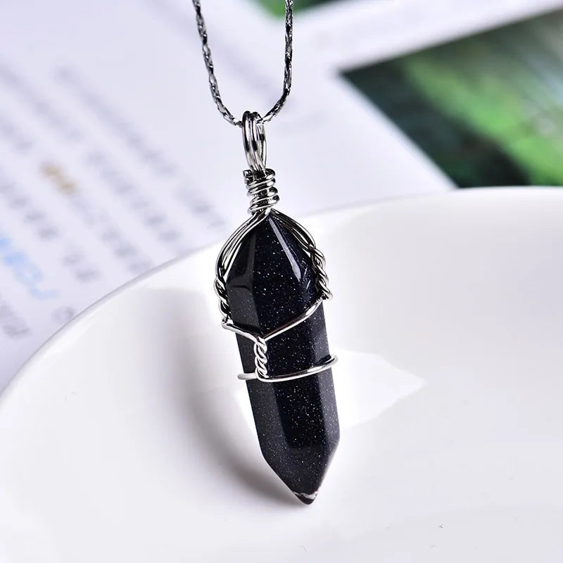 Natural Crystal Point Pendant