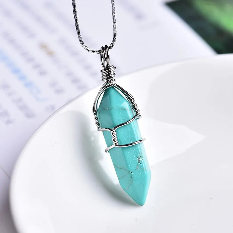 Natural Crystal Point Pendant