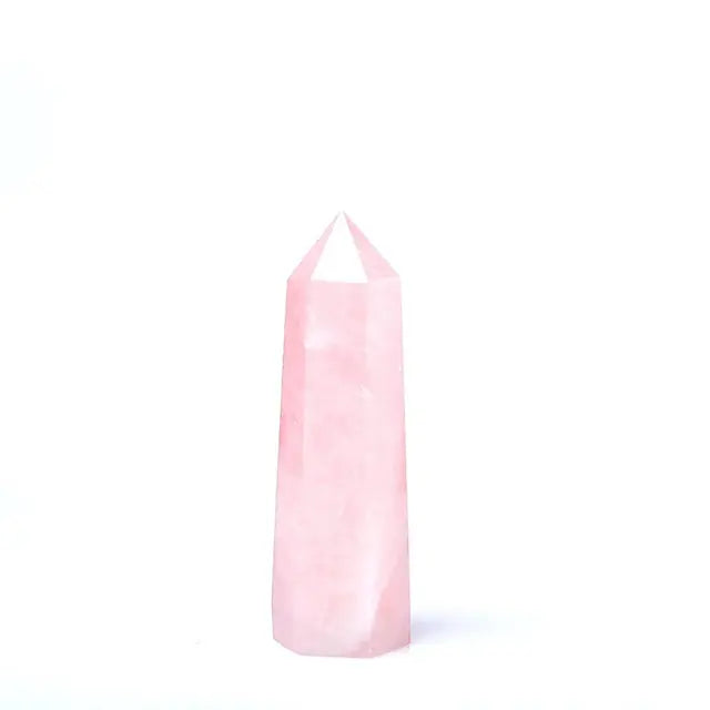 Rose Quartz Crystal Generator Tower