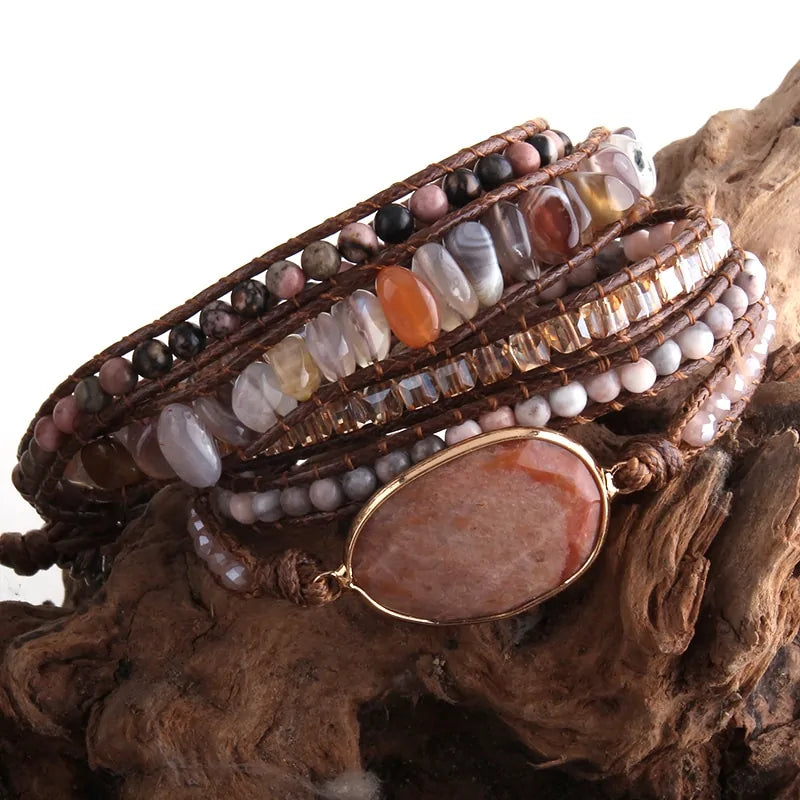 Bohemian Natural Stone Bracelet