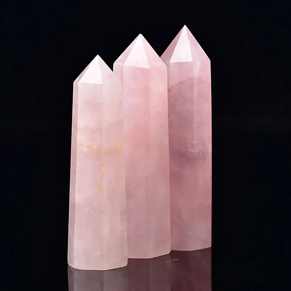 Rose Quartz Crystal Generator Tower