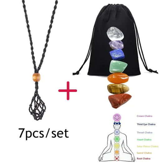 7 Chakras Crystal Necklace