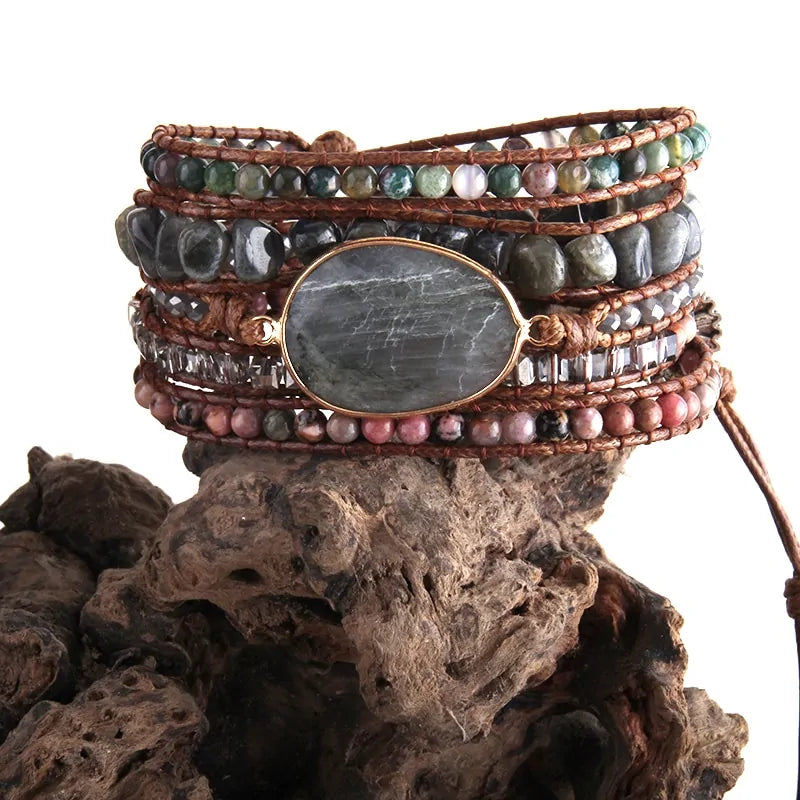 Bohemian Natural Stone Bracelet