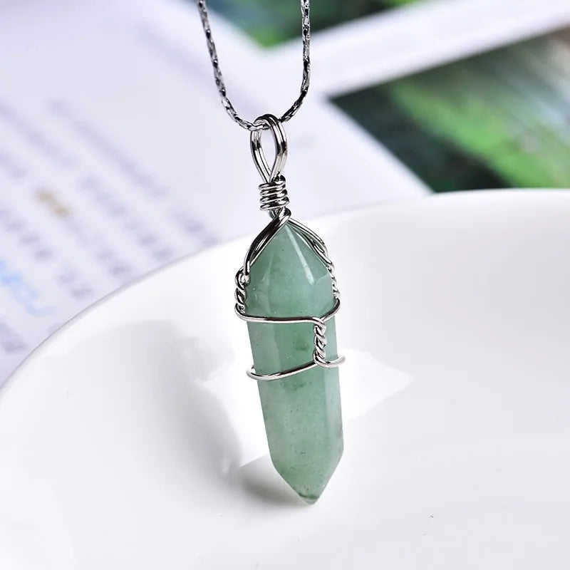 Natural Crystal Point Pendant