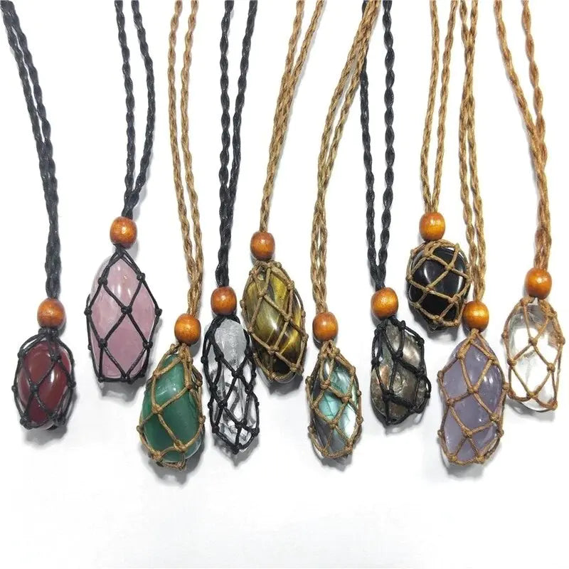 7 Chakras Crystal Necklace