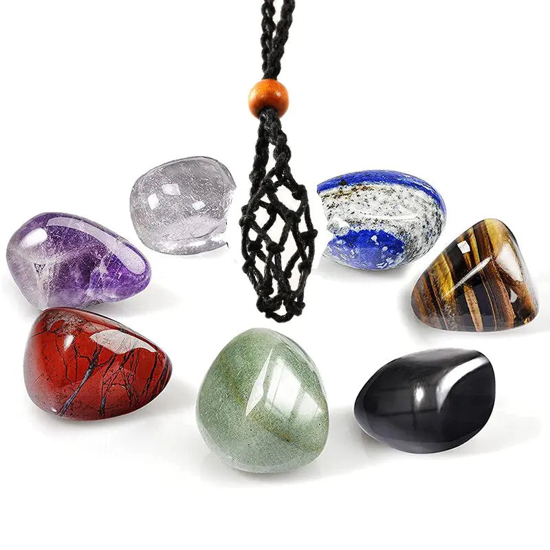 7 Chakras Crystal Necklace