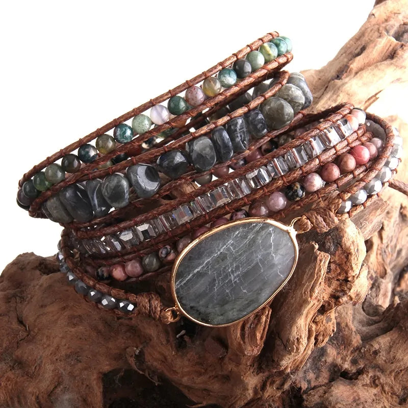 Bohemian Natural Stone Bracelet