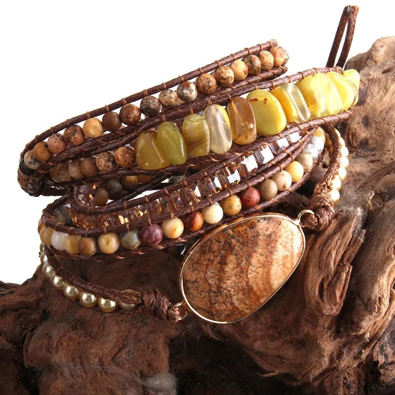 Bohemian Natural Stone Bracelet