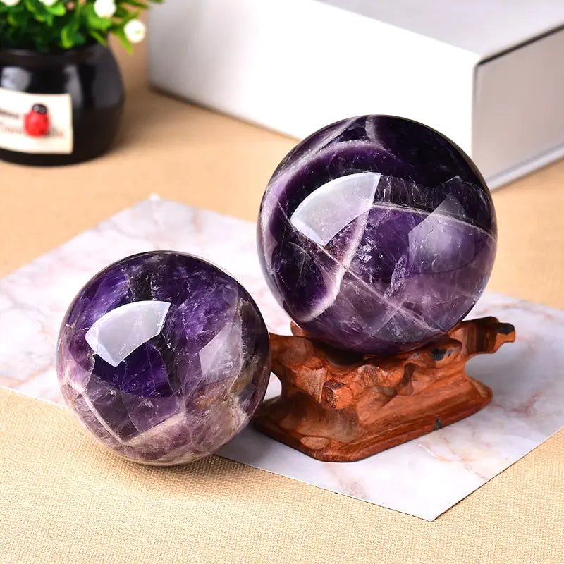 Crystal Ball - Amethyst / Tigers Eye / Rose Quartz / Obsidian