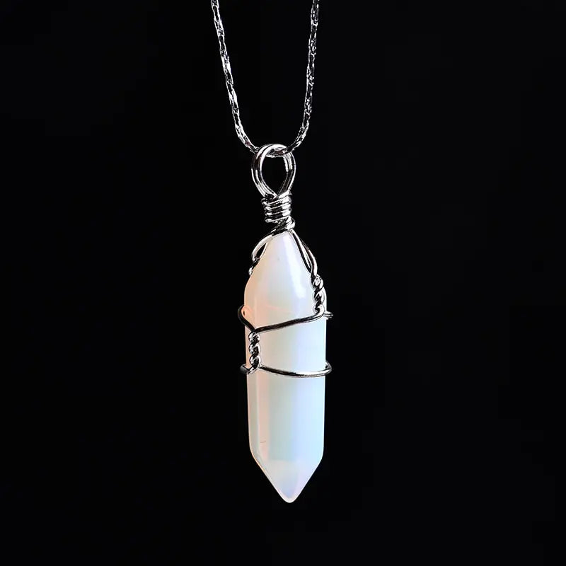 Natural Crystal Point Pendant