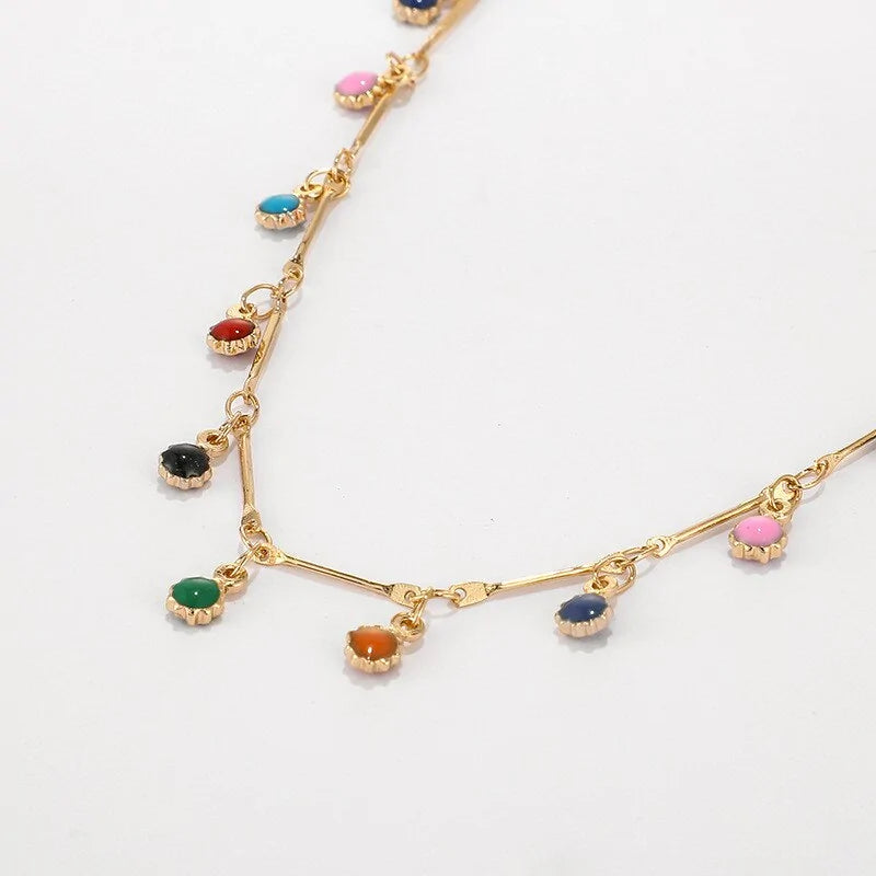 Rainbow Stone Necklace