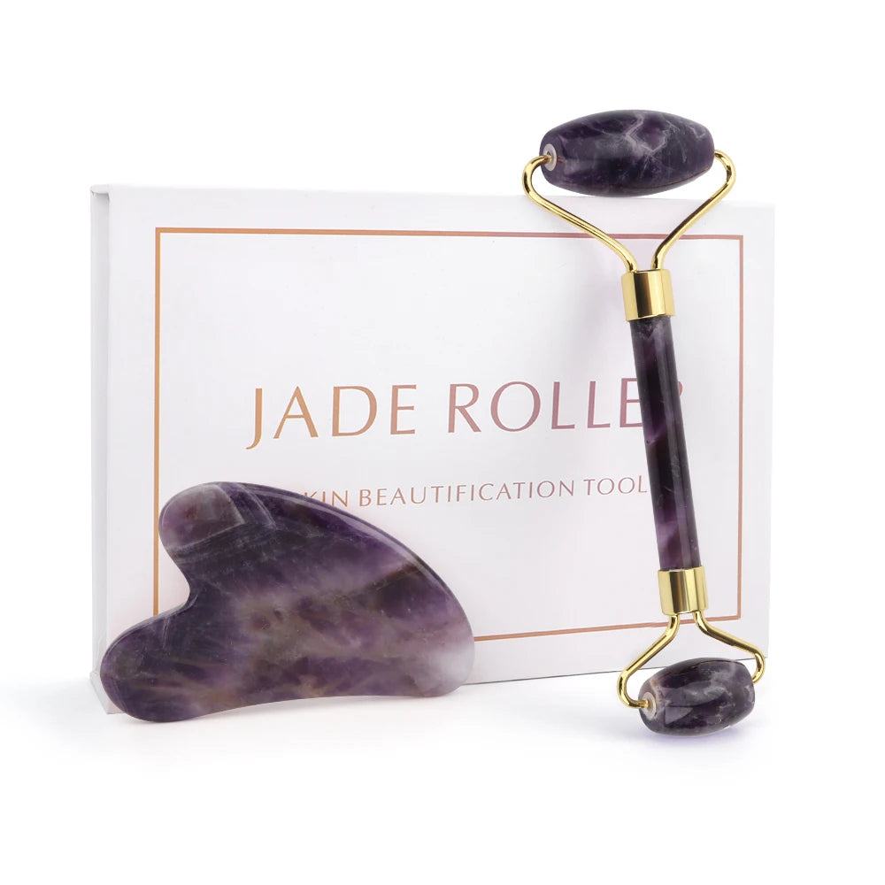 Gua Sha & Face Roller Set