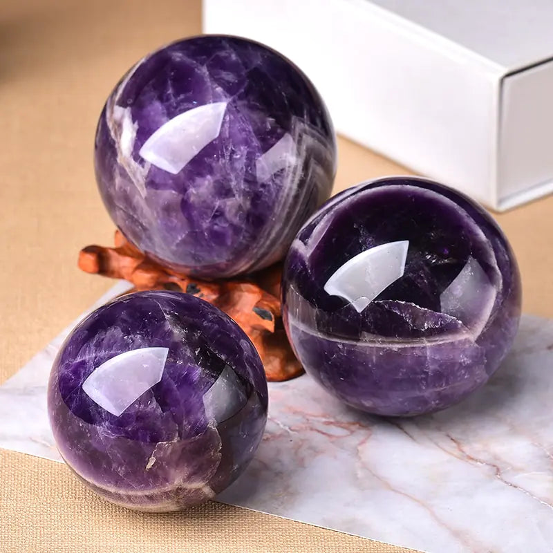 Crystal Ball - Amethyst / Tigers Eye / Rose Quartz / Obsidian